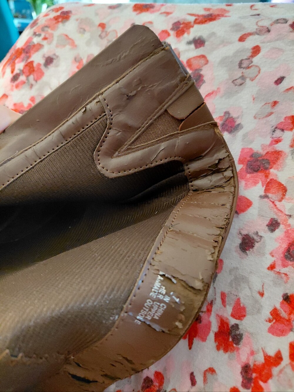 VERY VOLATILE SZ 8 LEATHER BOOTS SIDE ZIP 3.5" 3-TONE STACKED WOODEN HEAL BOOTS - Picture 12 of 16